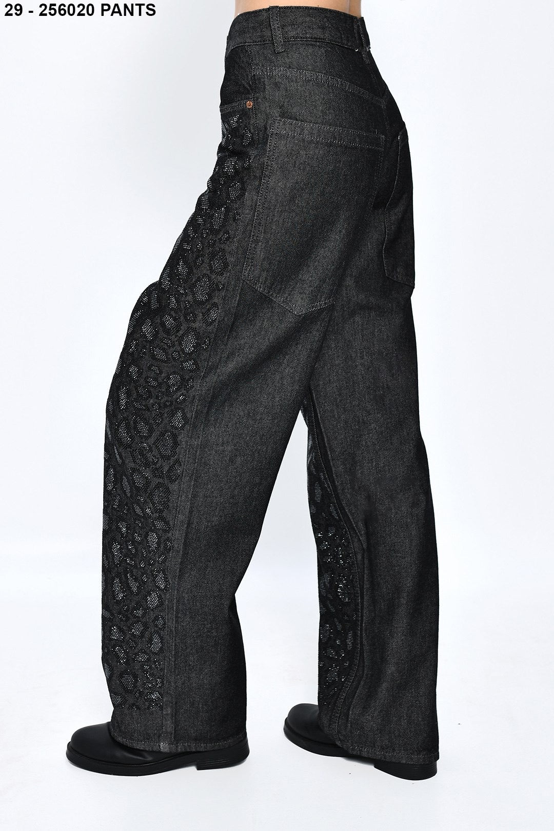 DQMANE Taş Leopar Desen Jean Kot
