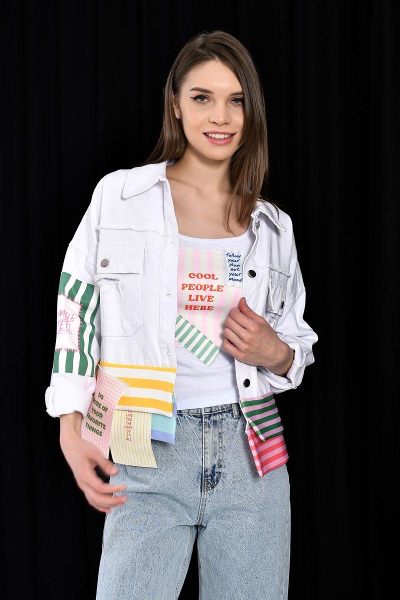 Dqmane Tasarım Kot Ceket Oversize
