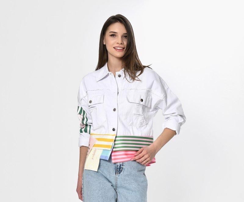Dqmane Tasarım Kot Ceket Oversize