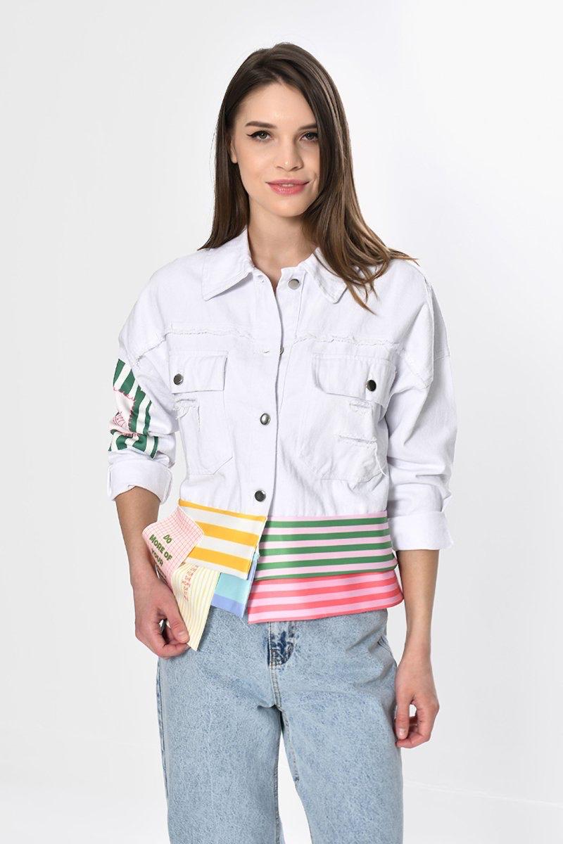 Dqmane Tasarım Kot Ceket Oversize