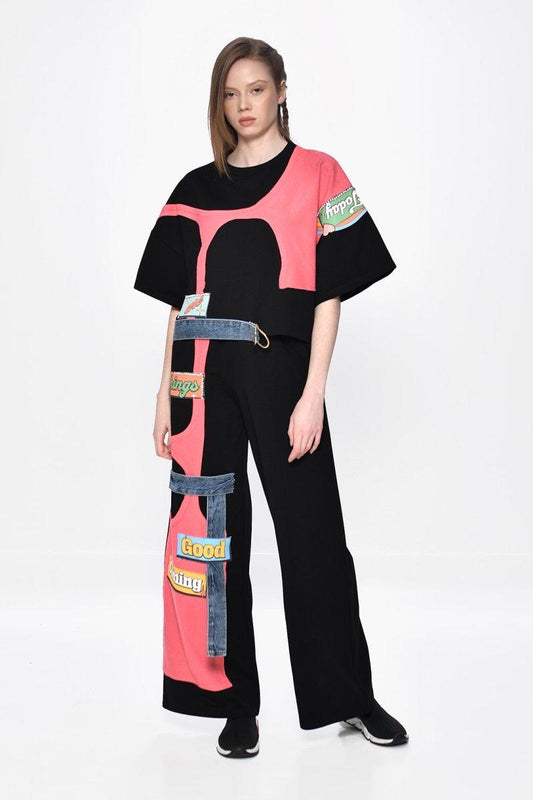 DQMANE Renkli Taş Detaylı Tasarım Takım