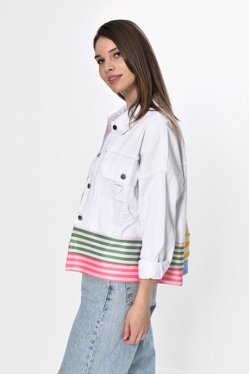 Dqmane Tasarım Kot Ceket Oversize